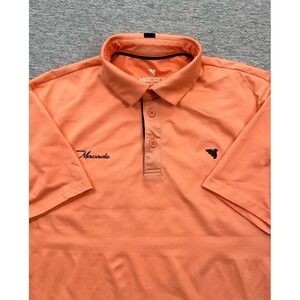 Macade Golf Polo Shirt Mens Medium Slim Peach Performance Stretch Sports Outdoor